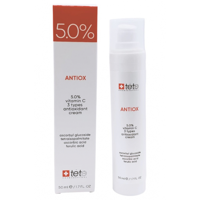 TETe Antiox Крем для лица суперантиоксидант Vitamin C 5% 50мл