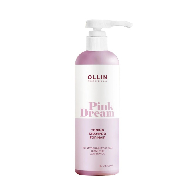 OLLIN Pink Dream Тонирующий розовый шампунь для волос 450мл