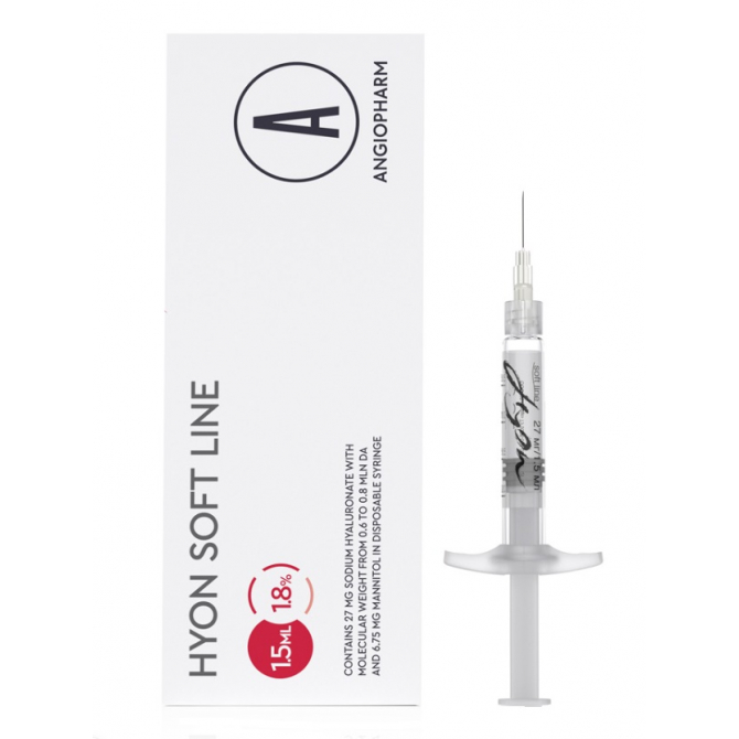 Hyon Soft Line Биоревитализант 1,5мл 1,8%