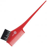 MELON PRO Кисть для краски с расческой, красная 21*5,8 см