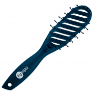 MELON PRO Щетка для укладки прорезининное покрытие синяя Soft-Touch 9 рядов