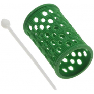 SIBEL Бигуди д/укладки феном пластмассовые  25мм зеленые 10шт/уп.